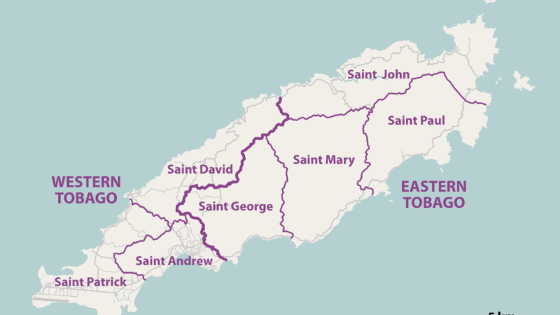map of tobago parishes